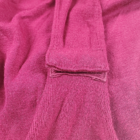 UK2LA Wine Burgundy Open Back Criss Cross Bodysuit - Picture 6 of 8